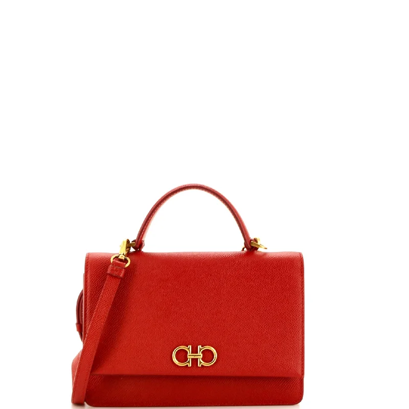 Chic And Clearance-Priced Tote Bags Gancini Top Handle Crossbody Bag Leather Mini