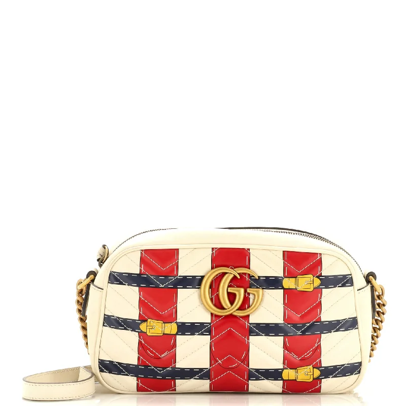 Inspired Bags For Timeless Elegance GG Marmont Camera Bag Trompe L'Oeil Matelasse Leather Small