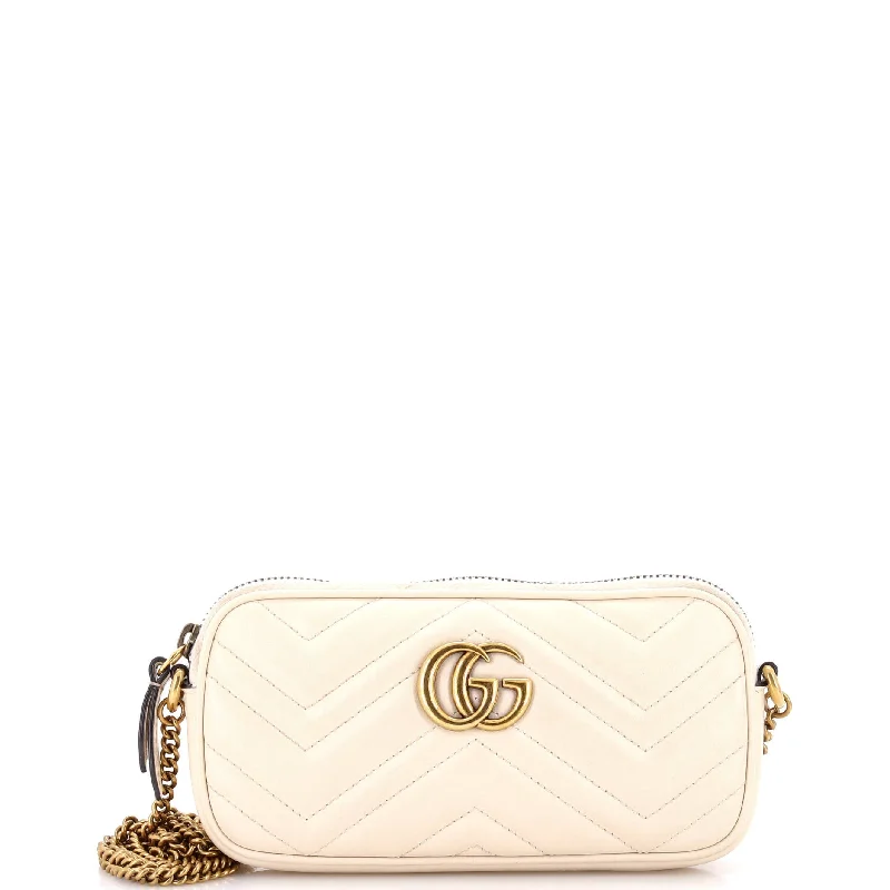 Stylish Bags For Fashion Bloggers GG Marmont Chain Crossbody Bag Matelasse Leather Mini