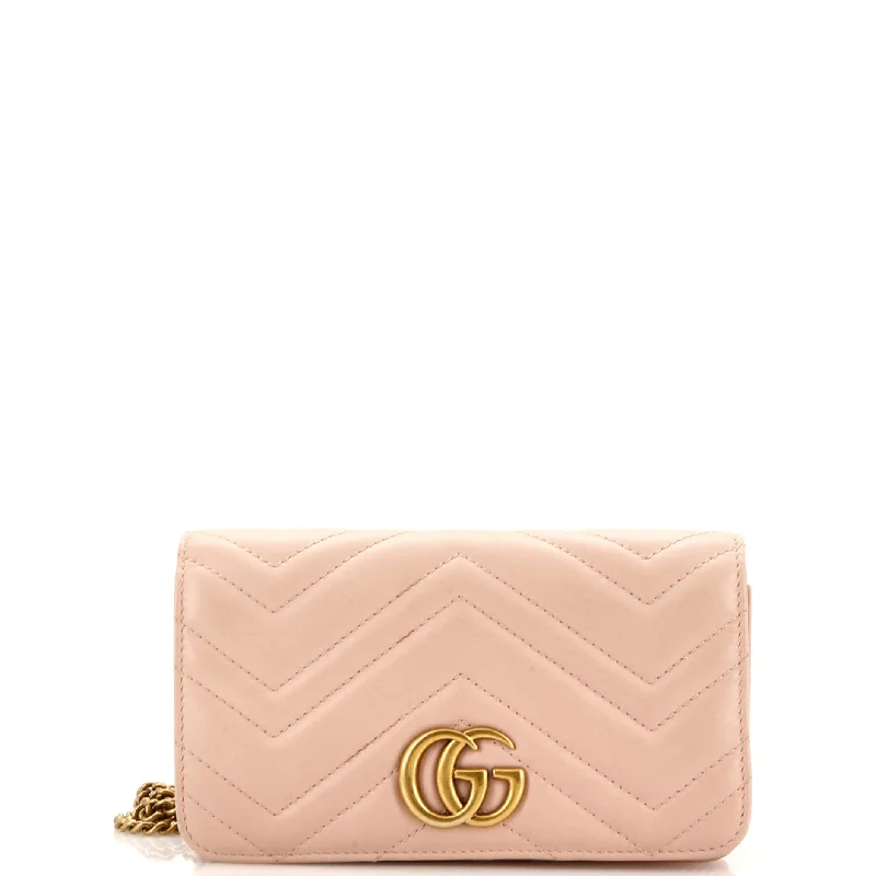 Bags For Personalized Gifts GG Marmont Chain Flap Bag Matelasse Leather Mini