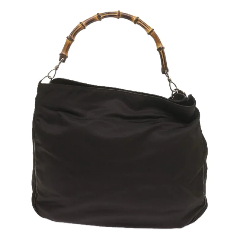 Luxury Bags On Sale Gucci Bamboo  Synthetic Shoulder Bag (Pre-Owned)