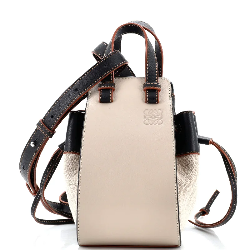 Trendy Bags For Teenage Girls Hammock Bag Leather and Canvas Mini