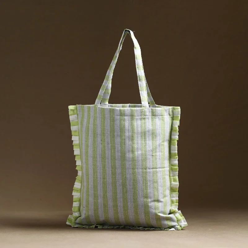 Bags With Seasonal Sales Handcrafted Cotton Frill Jhola Bag 01