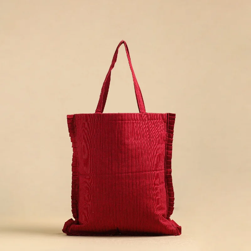 New Year Party Bag For Celebrations Handcrafted Cotton Frill Jhola Bag 02