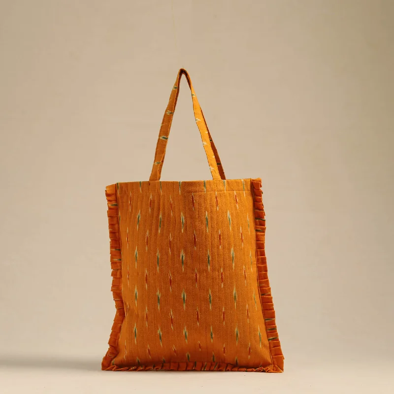 Edgy Bags For Bold And Daring Fashionistas Handcrafted Cotton Frill Jhola Bag 04