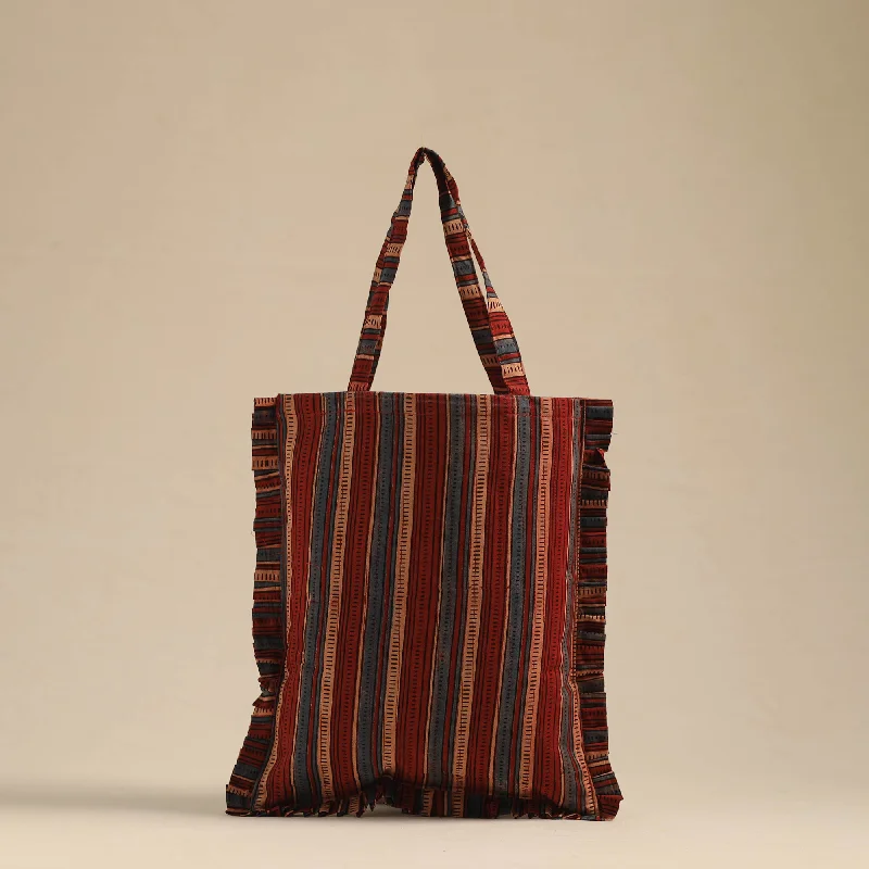 Stylish Bags For Fashion Influencers And Bloggers Handcrafted Cotton Frill Jhola Bag 05 Stylish Bags For Fashion Influencers And Bloggers Handcrafted Cotton Frill Jhola Bag 05