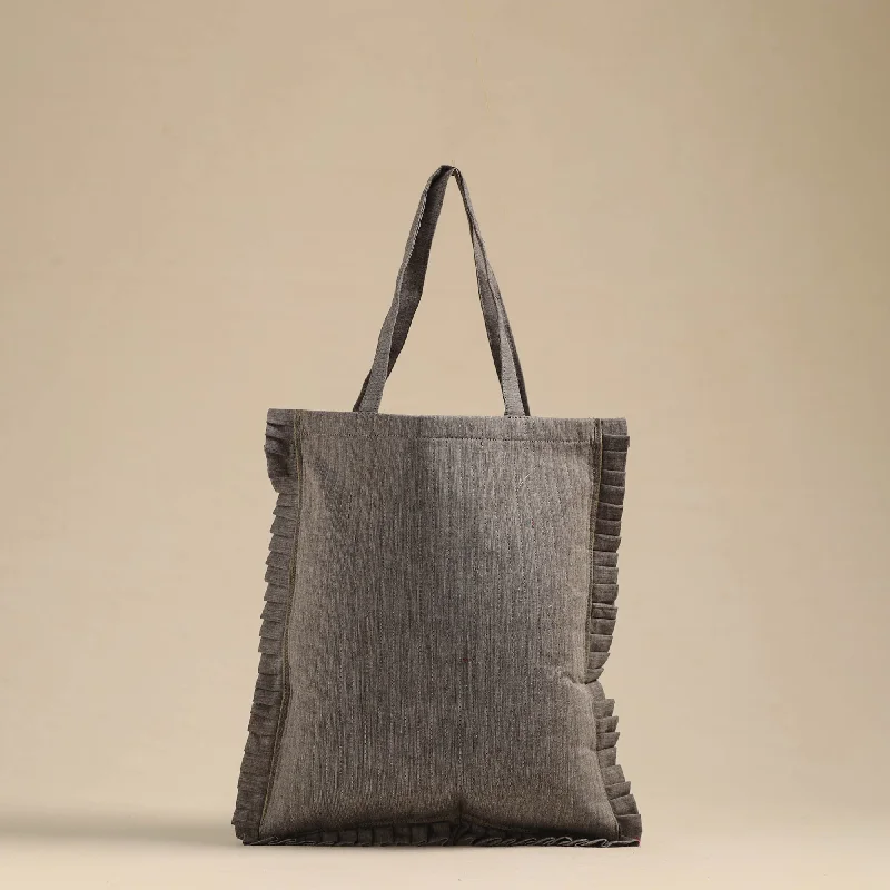 Bags With Tsa-Approved Features Handcrafted Cotton Frill Jhola Bag 06