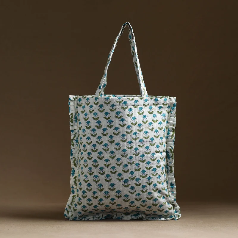 Genuine Bags On Clearance Sale Handcrafted Cotton Frill Jhola Bag 06
