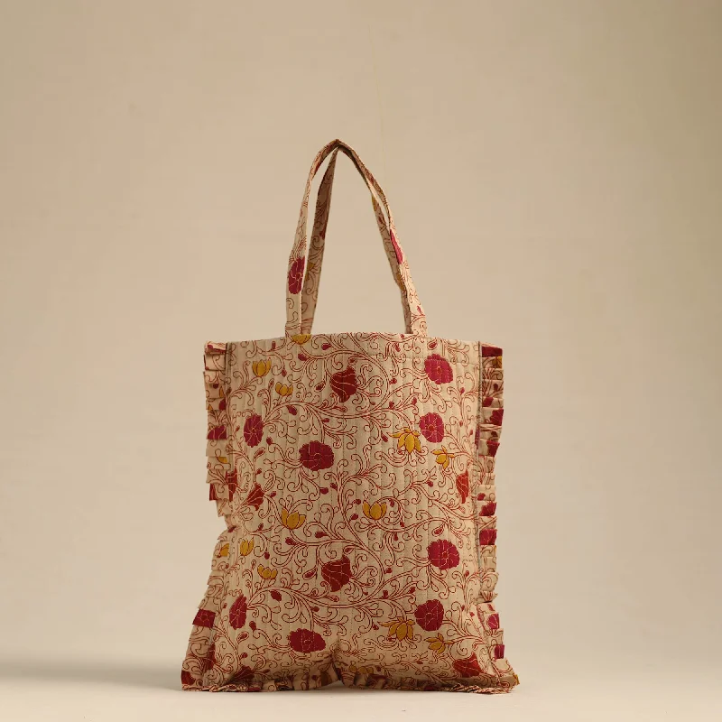 Luxurious Bags With Limited-Time Offers Beige - Handcrafted Cotton Frill Jhola Bag 11 Luxurious Bags With Limited-Time Offers Beige - Handcrafted Cotton Frill Jhola Bag 11