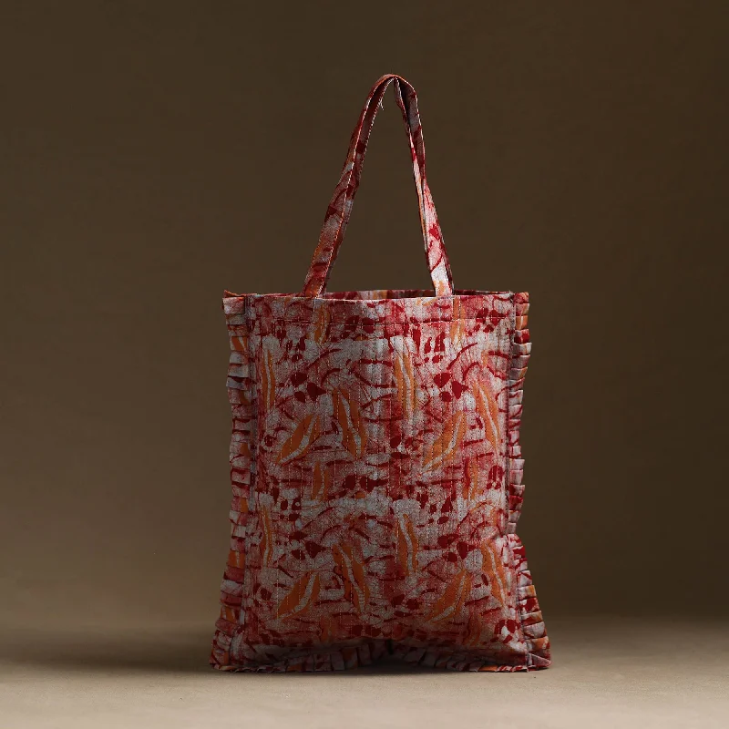 Bag For Modern Fashion Handcrafted Cotton Frill Jhola Bag 17