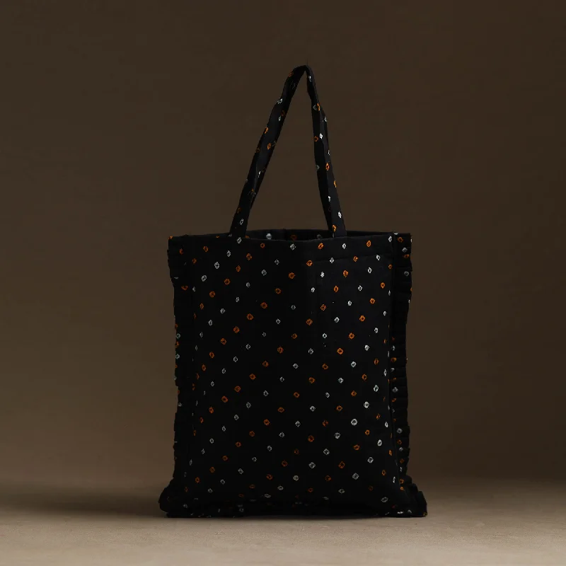 Inspired Bags For Luxury Fashion Lovers Handcrafted Cotton Frill Jhola Bag 25