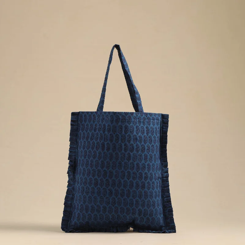 Luxury Bags On Sale Handcrafted Cotton Frill Jhola Bag 31