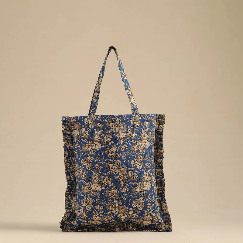 Lightweight And Functional Bags For Travel And Work Blue - Handcrafted Cotton Frill Jhola Bag 36 Lightweight And Functional Bags For Travel And Work Blue - Handcrafted Cotton Frill Jhola Bag 36