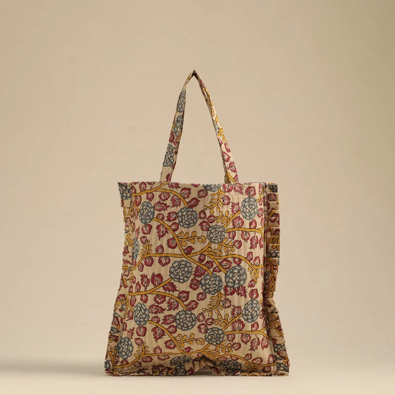 Bags With Seasonal Sales Beige - Handcrafted Cotton Frill Jhola Bag 38