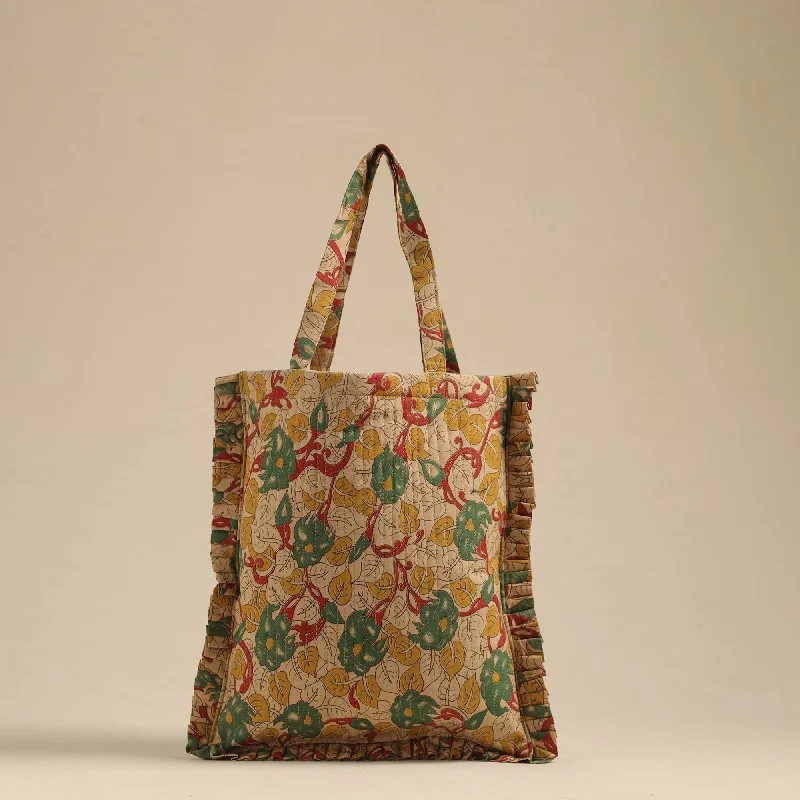 Luxurious Bags With Limited-Time Offers Beige - Handcrafted Cotton Frill Jhola Bag 42 Luxurious Bags With Limited-Time Offers Beige - Handcrafted Cotton Frill Jhola Bag 42