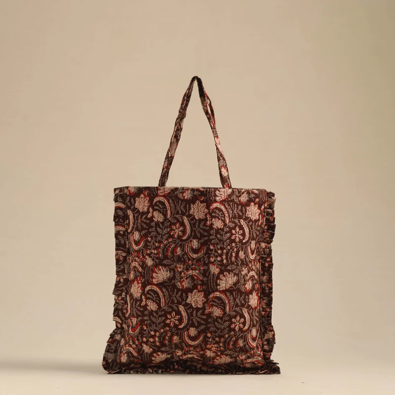 Luxurious But Budget-Friendly Bags Handcrafted Cotton Frill Jhola Bag 45
