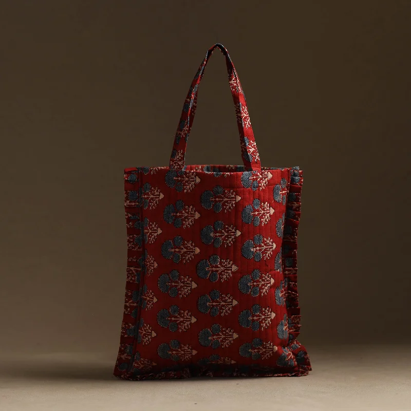 Evening Events Handcrafted Cotton Frill Jhola Bag 46