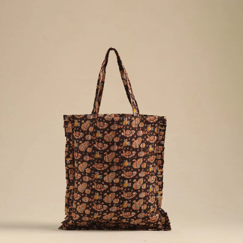 Cyber Monday Discounts On Bags Black - Handcrafted Cotton Frill Jhola Bag 47