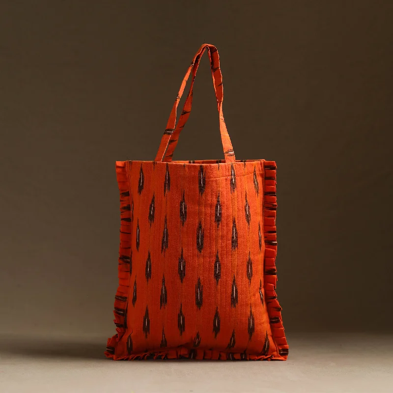 Seasonal Clearance Bags For Summer Handcrafted Cotton Frill Jhola Bag 50