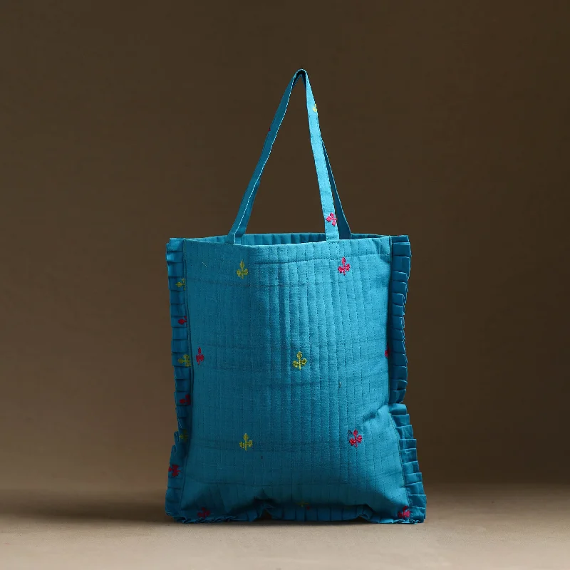 Handbag For Fashion Handcrafted Cotton Frill Jhola Bag 52