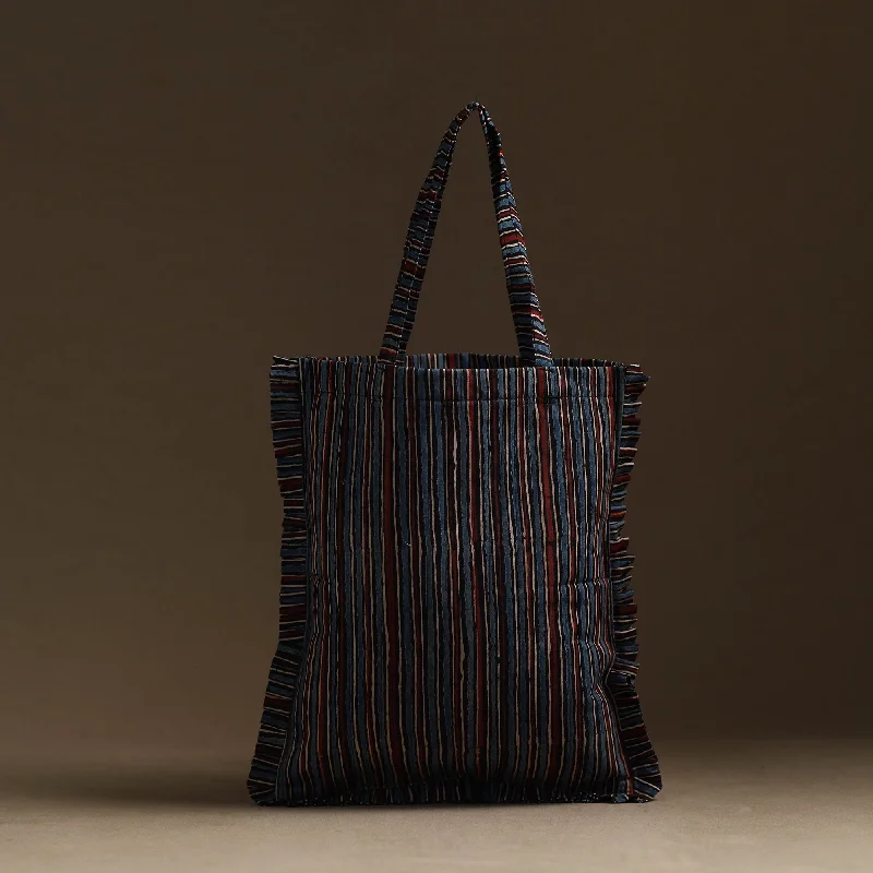 Bag For Luxury Lovers Handcrafted Cotton Frill Jhola Bag 57