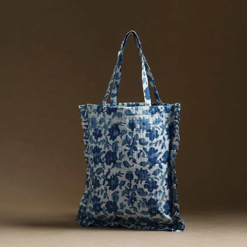 Discounted Designer Bags On Sale Handcrafted Cotton Frill Jhola Bag 59