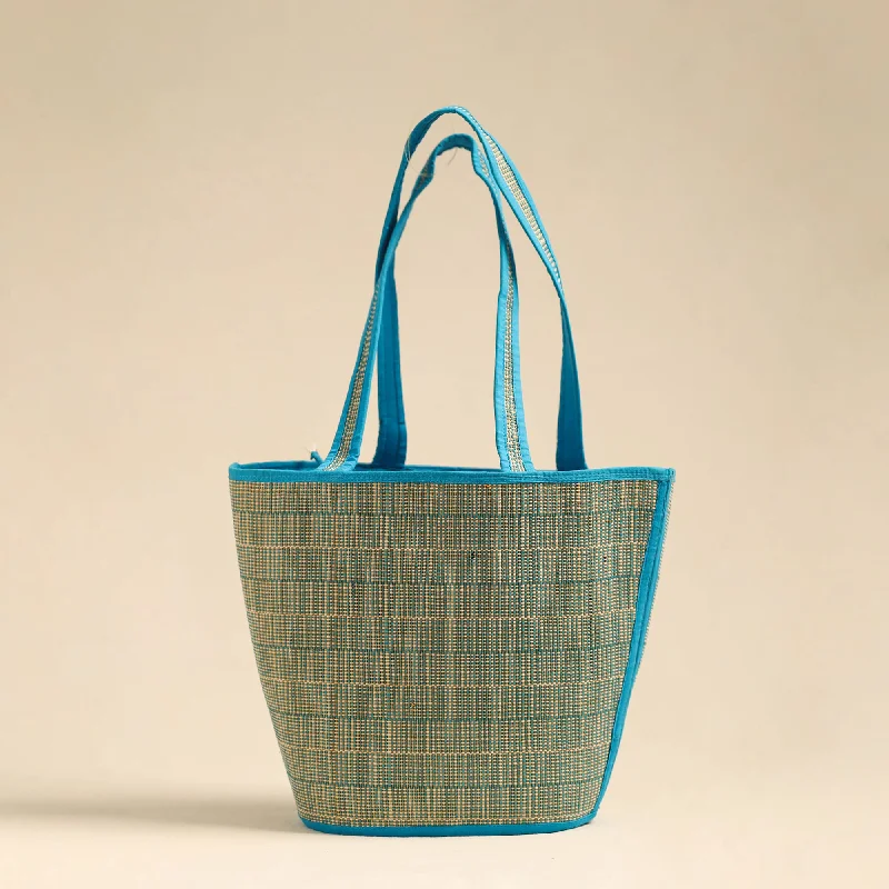 Chic Bags For Office Professionals And Urban Dwellers Handcrafted Madur Grass Shoulder Bag of Midnapore 55