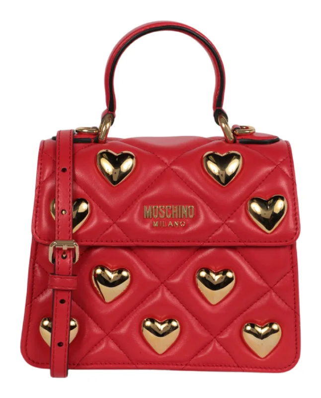 Seasonal Clearance Bags For Summer Heart Studs Quilted Shoulder Bag
