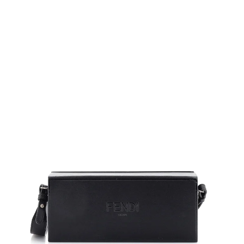 Odor-Resistant And Budget Bags Logo Horizontal Box Crossbody Bag Leather