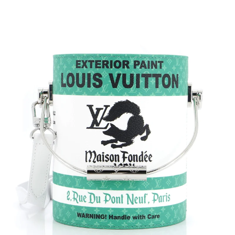 Minimalist Leather Bag For Modern Aesthetics LV Paint Can Bag Monogram Canvas and Leather