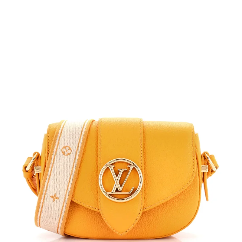 Eco-Friendly Bags For Sustainable Fashion Lovers LV Pont 9 Soft Bag Leather PM