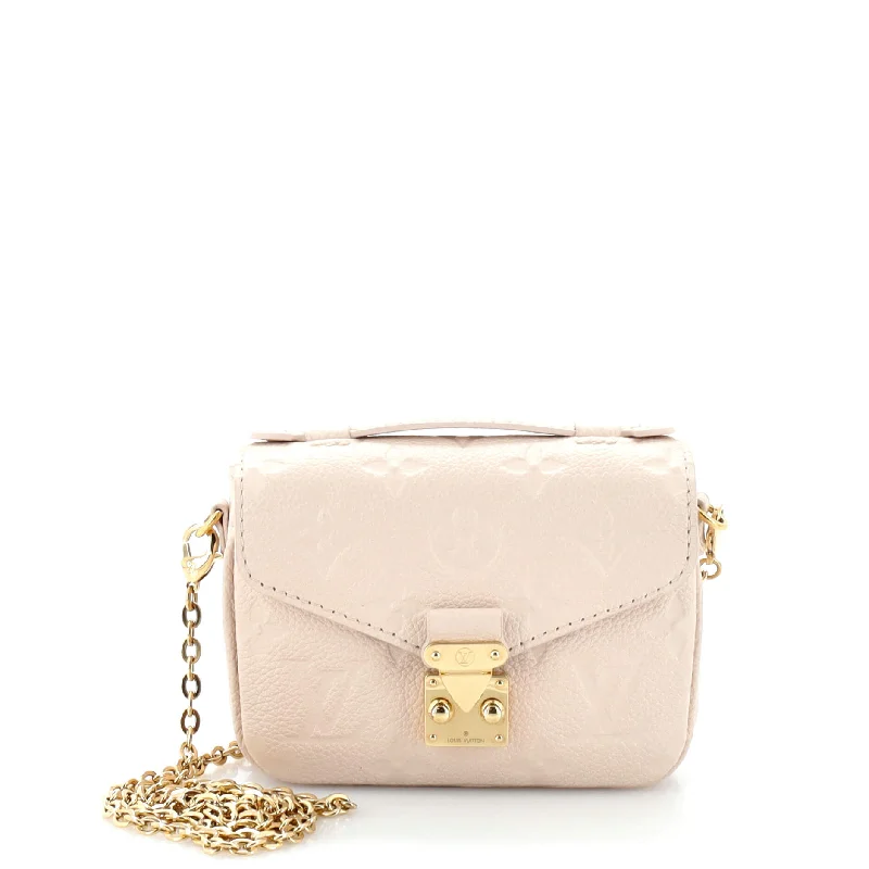 Lightweight And Functional Bags For Travel And Work Micro Metis Monogram Empreinte Leather