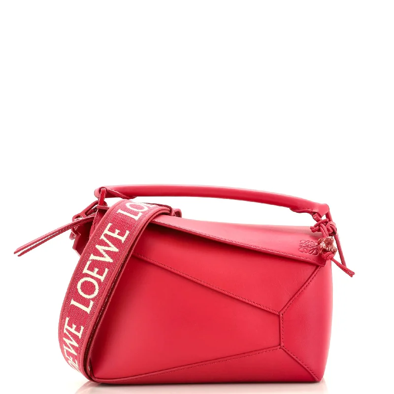 Handbag For Women Monochrome Puzzle Edge Bag Leather Small