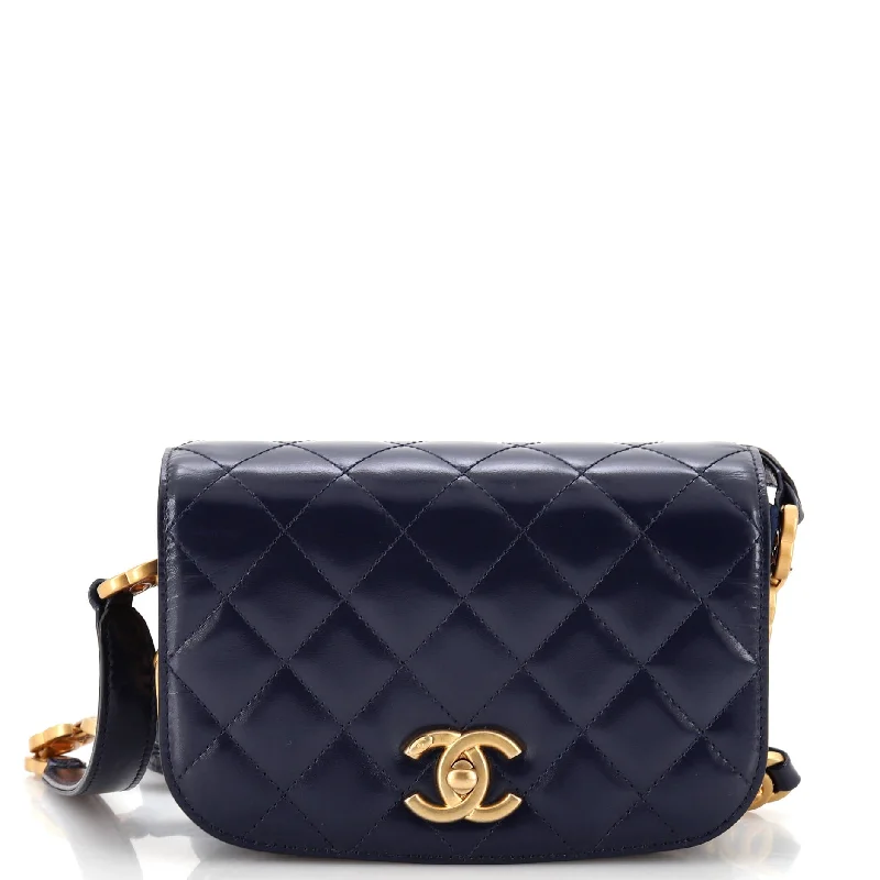 Stylish Bags For Fashion Bloggers With Promotions My Sweet CC Full Flap Messenger Bag Quilted Shiny Calfskin with Suede Mini