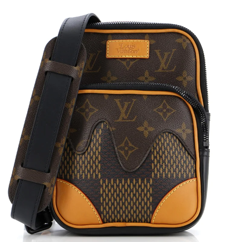 Vintage-Inspired Nigo Amazone Sling Bag Limited Edition Giant Damier and Monogram Canvas