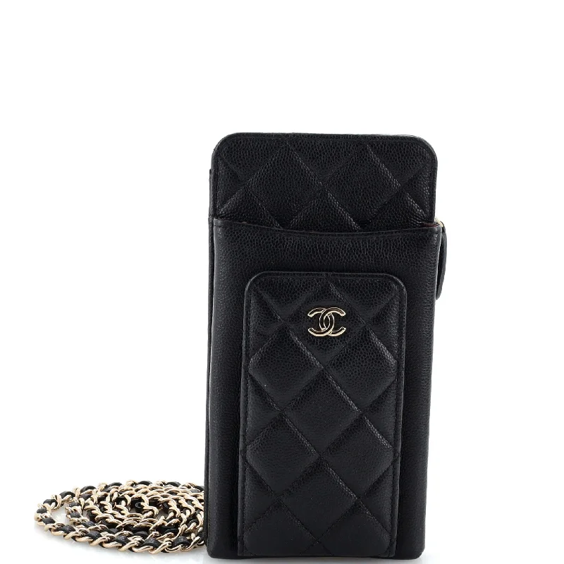 Luxury Bags For Working Professionals O Phone Holder Crossbody Bag Quilted Caviar