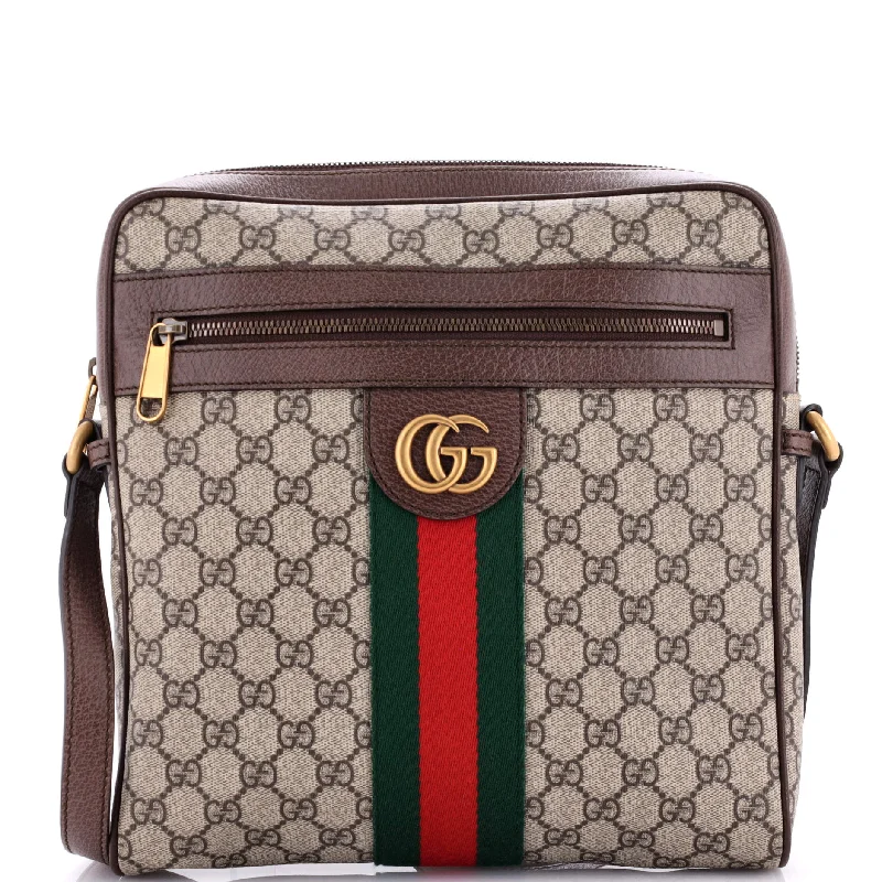 Eco-Friendly Bags With Discounts Ophidia Messenger Bag GG Coated Canvas Medium