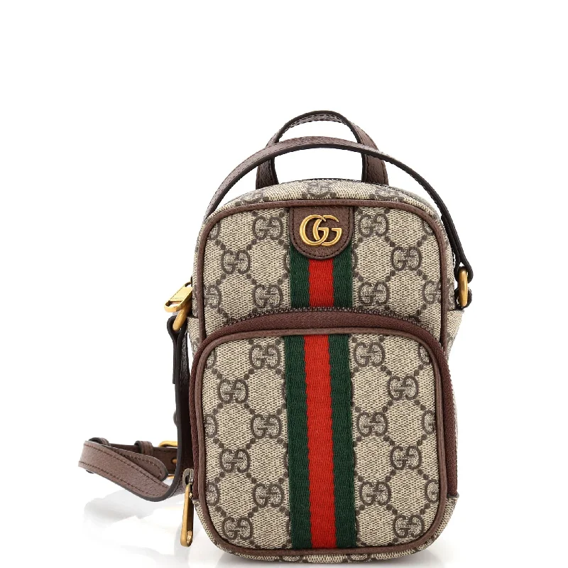 Functional Bags For Busy Moms And Dads Ophidia Top Handle Crossbody Bag GG Coated Canvas Mini