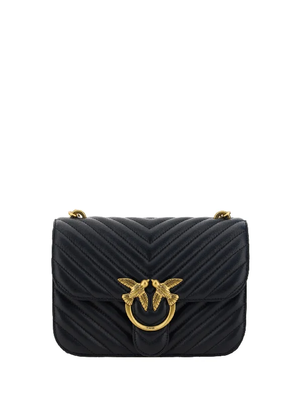 Flash Sale On Premium Bags PINKO  Calf Leather Love Bell Classic Shoulder Women's Bag