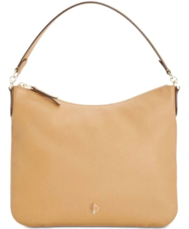 Uxury Designer Handbag Brands Polly Medium Shoulder Bag In Rich Pecan