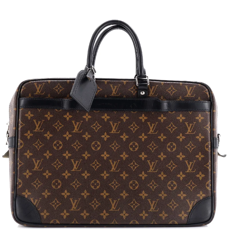 Luxury Bags With Premium Materials And Craftsmanship Porte-Documents Voyage Briefcase Macassar Monogram Canvas GM