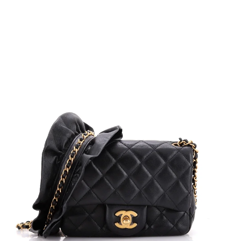 Genuine Bags On Clearance Sale Romance Square Flap Bag Quilted Lambskin Mini