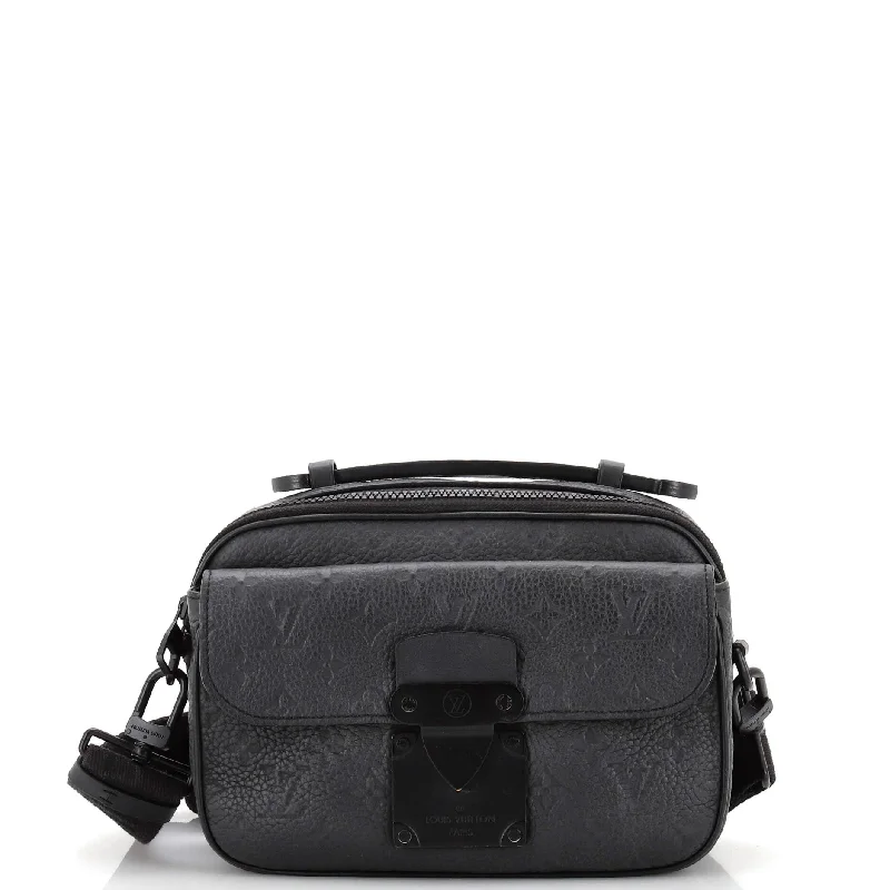 Bold Fashionistas S Lock Messenger Bag Monogram Taurillon Leather