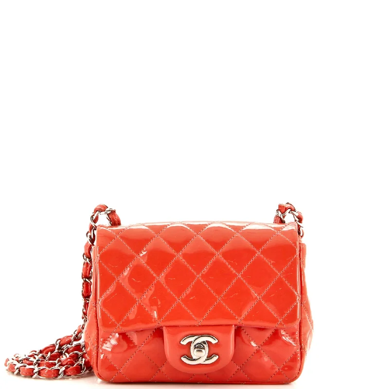 Designer-Inspired Bags At Budget-Friendly Prices Square Classic Single Flap Bag Quilted Patent Mini