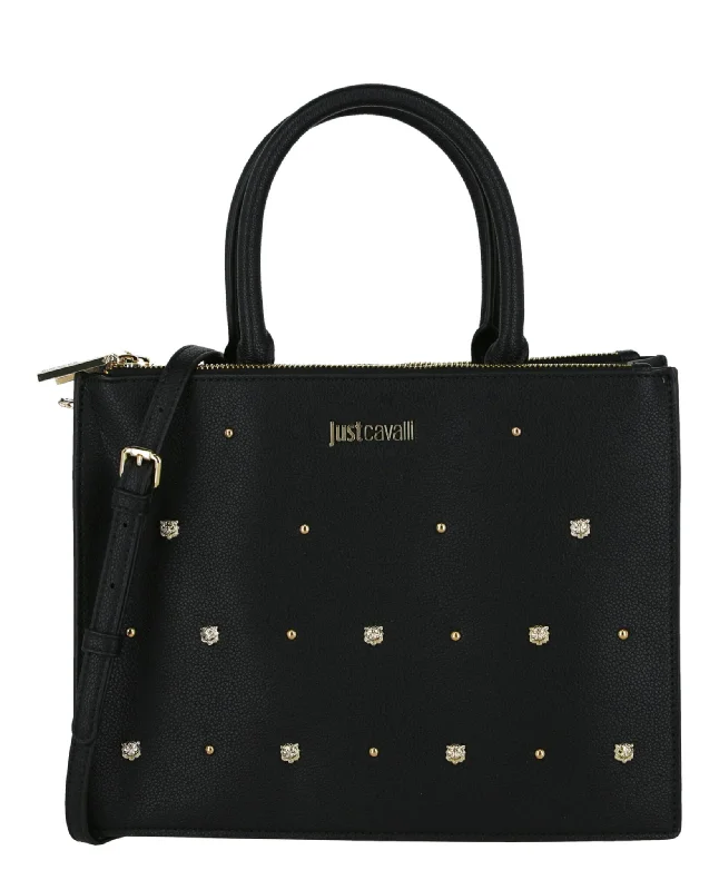 Vintage-Inspired Studded Shoulder Bag