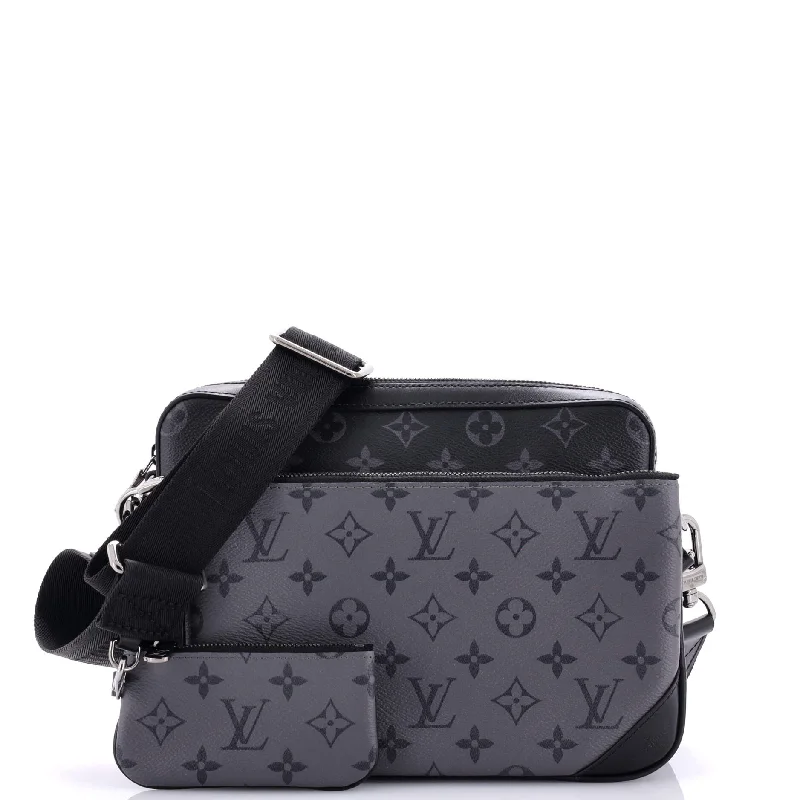 Seasonal Clearance Bags For Summer Trio Messenger Bag Reverse Monogram Eclipse Canvas