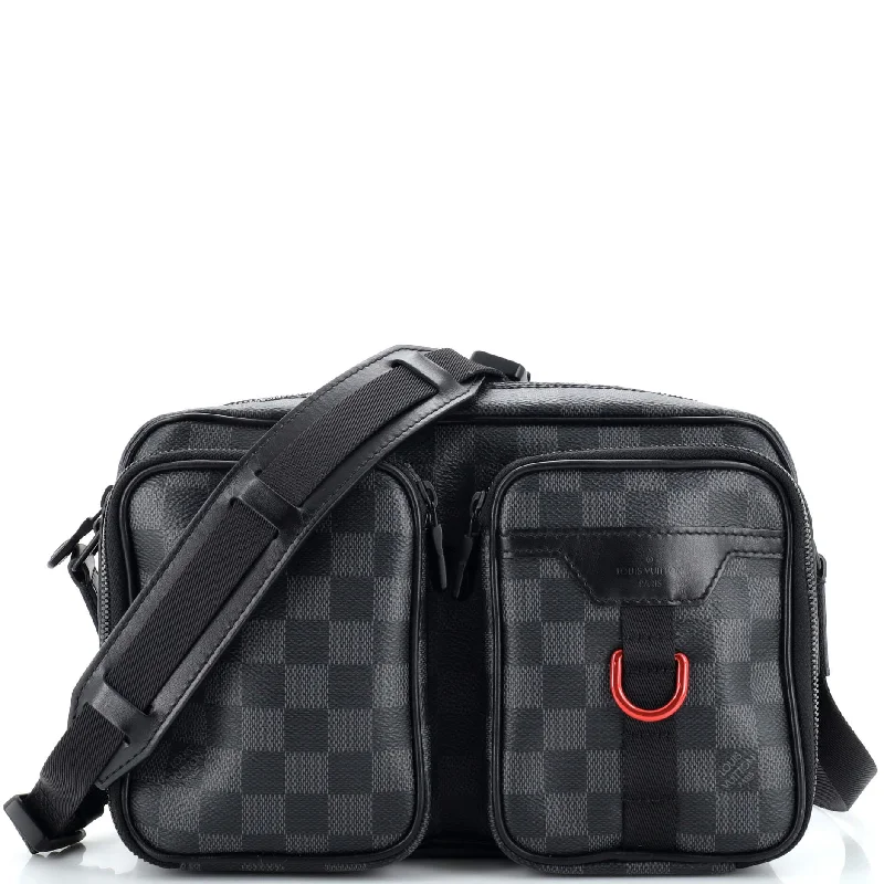 Bags For Free-Spirited And Artistic Styles Utility Messenger Damier Graphite