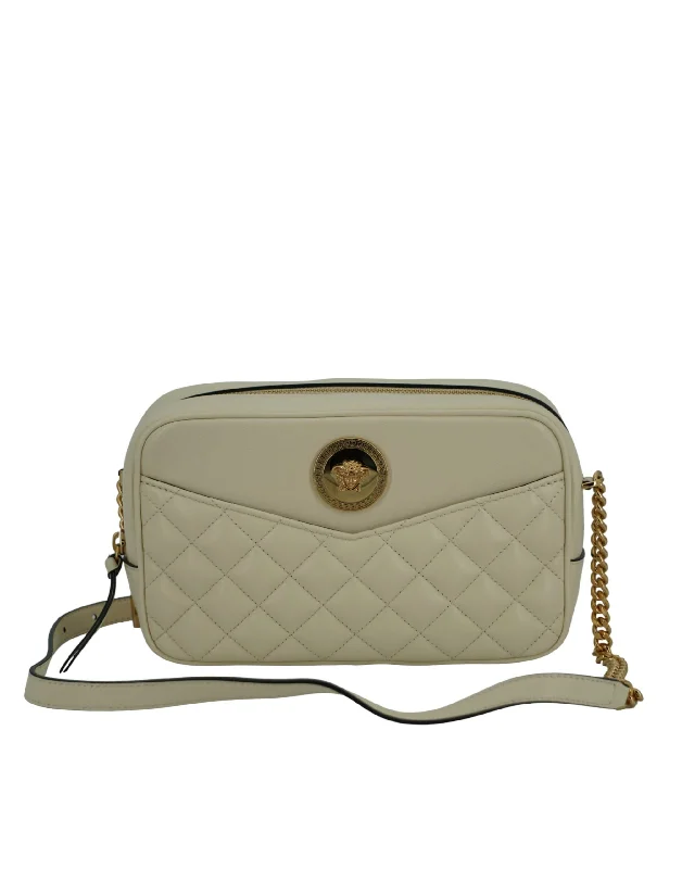 Luxurious But Budget-Friendly Bags Versace  Lamb Leather Medium Camera Shoulder Women's Bag