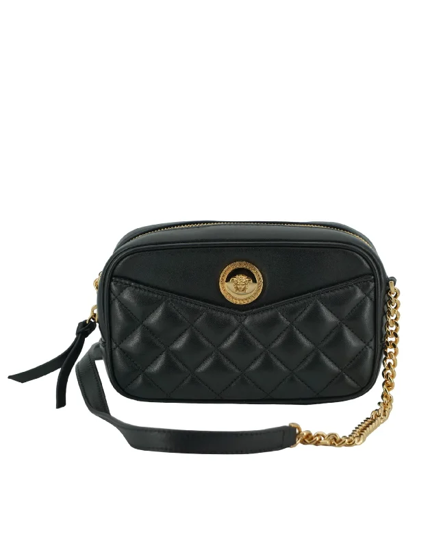 Eco-Friendly And Discounted Bags Versace Lamb Leather Small Camera Crossbody Women's Bag Eco-Friendly And Discounted Bags Versace Lamb Leather Small Camera Crossbody Women's Bag
