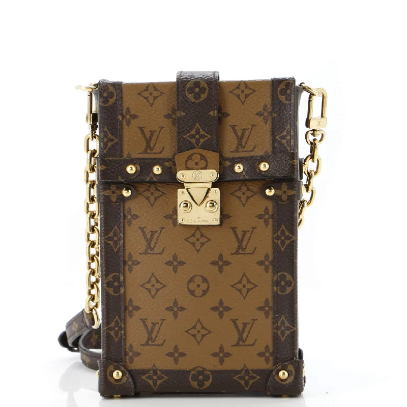 Customizable Bags For Personalized Style Vertical Trunk Pochette Reverse Monogram Canvas